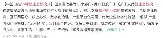 15種新業態新模式